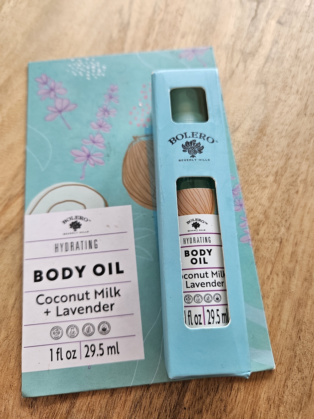 Bolero Hydrating Coconut Milk & Lavender Body Oil - Turquoise